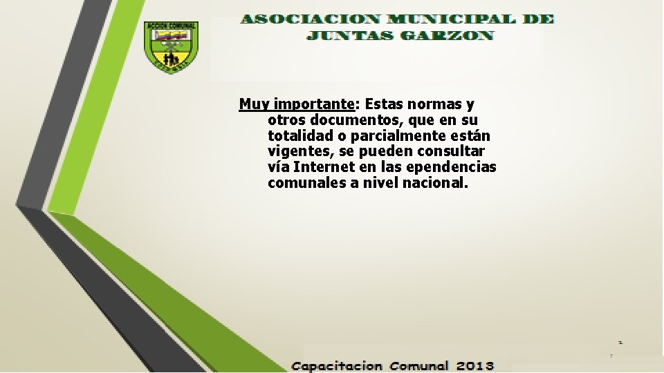 Muy importante: Estas normas y otros documentos, que en su totalidad o parcialmente están
