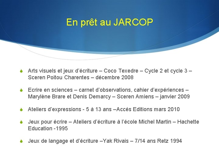 En prêt au JARCOP S Arts visuels et jeux d’écriture – Coco Texedre –