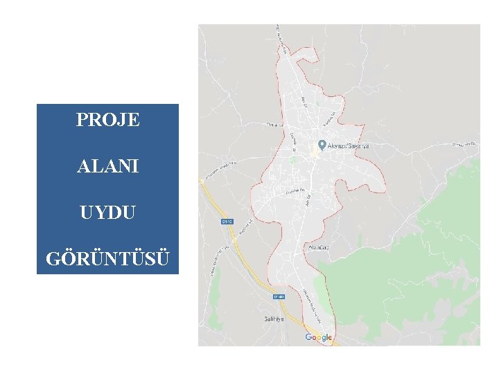 PROJE ALANI UYDU GÖRÜNTÜSÜ 