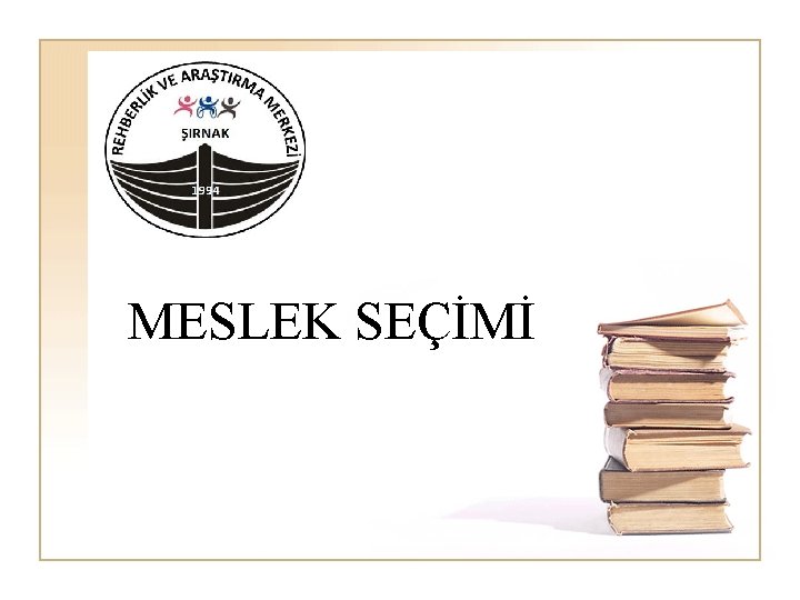 MESLEK SEÇİMİ 