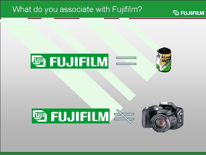 What do you associate with Fujifilm? 
