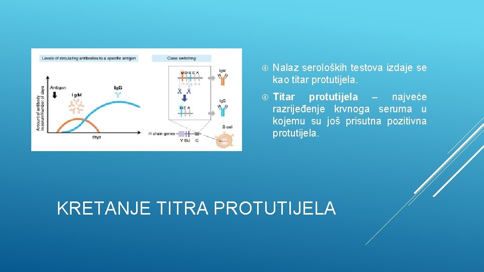  Nalaz seroloških testova izdaje se kao titar protutijela. Titar protutijela – najveće razrijeđenje