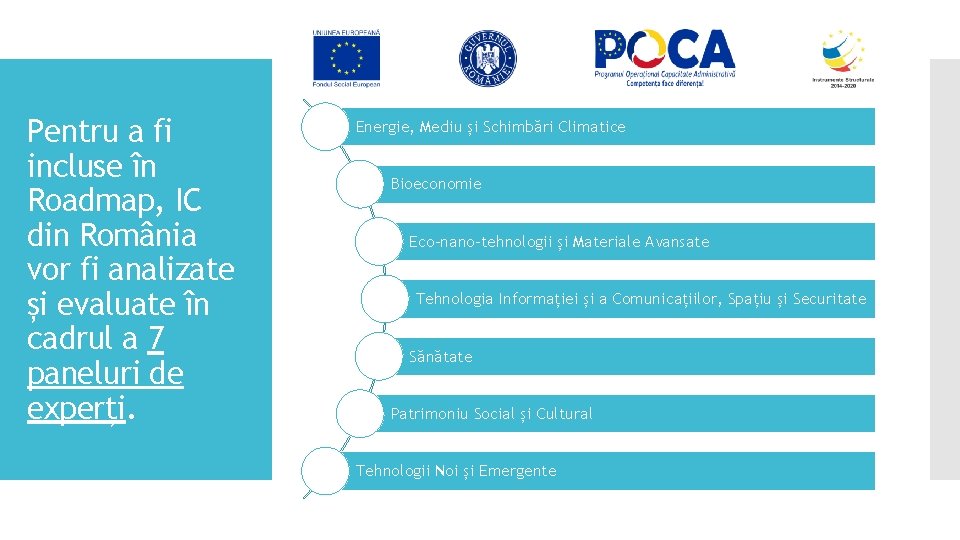 Pentru a fi incluse în Roadmap, IC din România vor fi analizate și evaluate