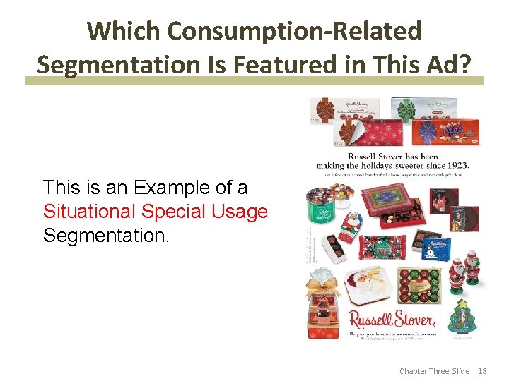 Which Consumption-Related Segmentation Is Featured in This Ad? This is an Example of a