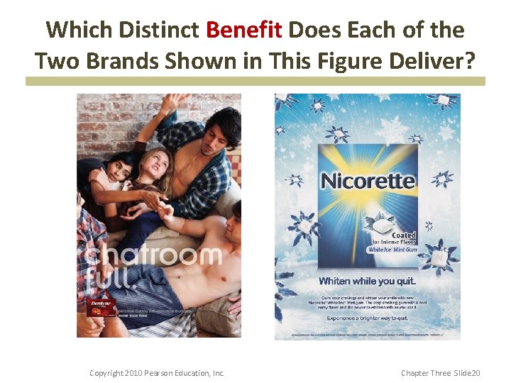 Which Distinct Benefit Does Each of the Two Brands Shown in This Figure Deliver?