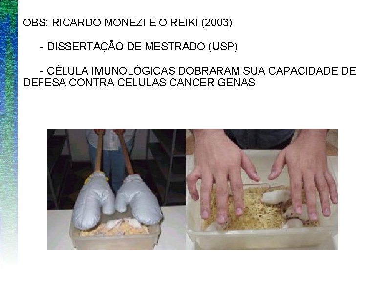 OBS: RICARDO MONEZI E O REIKI (2003) - DISSERTAÇÃO DE MESTRADO (USP) - CÉLULA