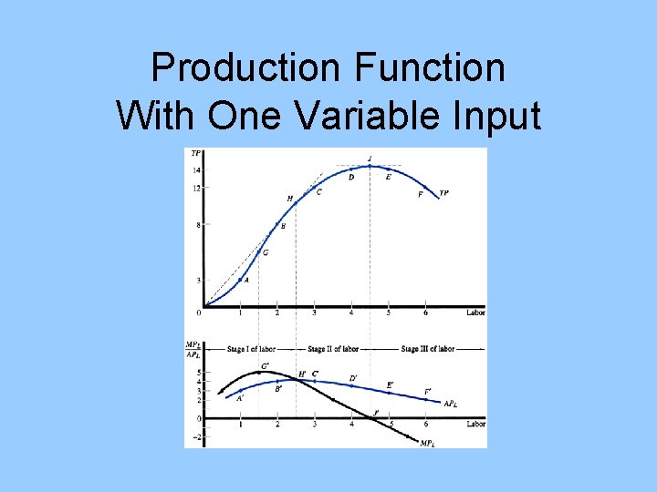 Production Function With One Variable Input 