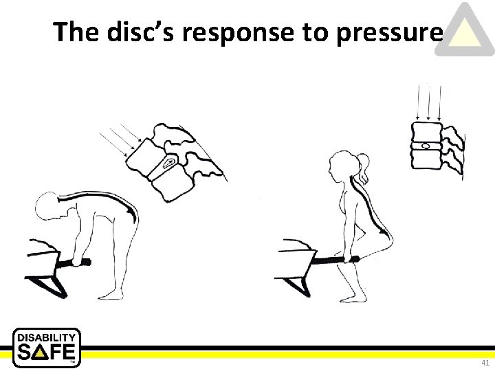 The disc’s response to pressure 41 