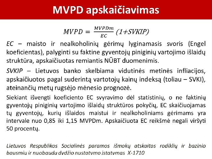 MVPD apskaičiavimas • 