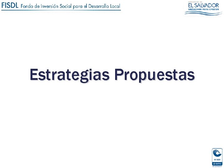 Estrategias Propuestas 