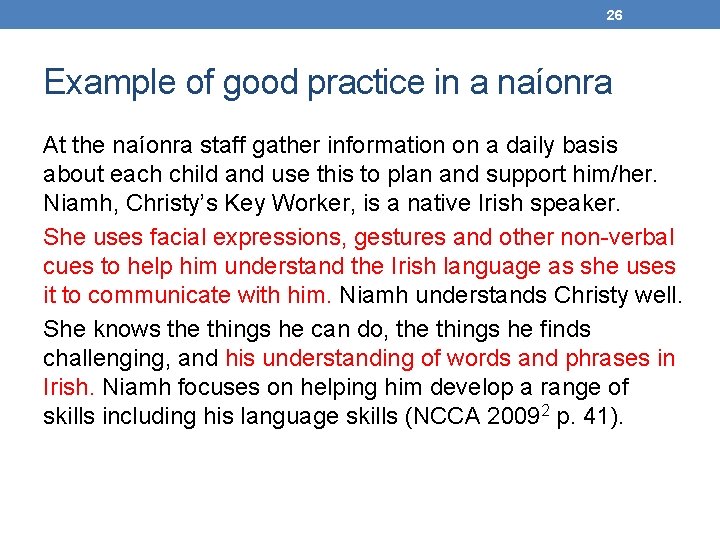 Early Childhood Education for Applied Linguists Mire Mhic