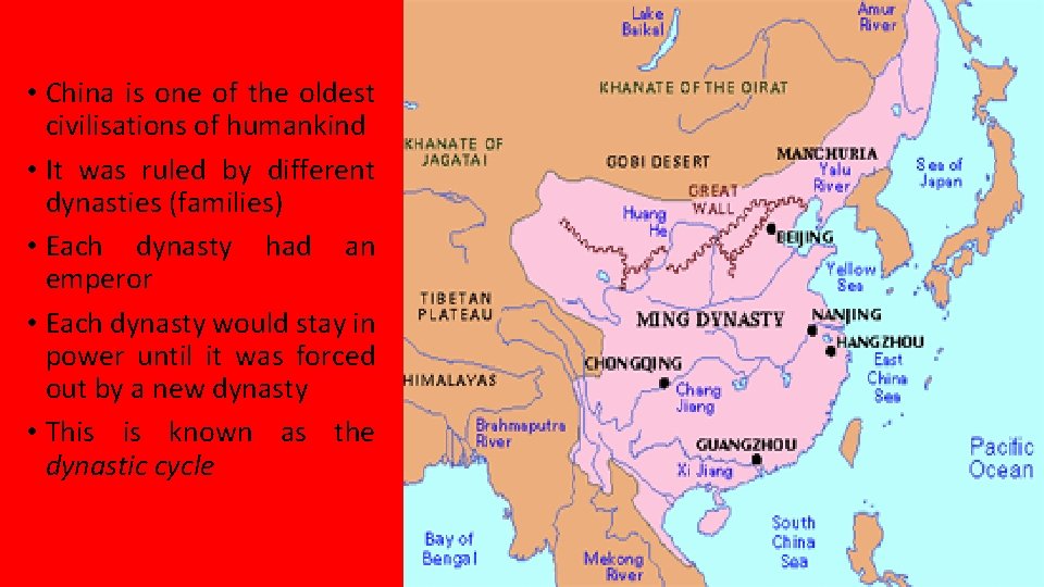 • China is one of the oldest civilisations of humankind • It was • China is one of the oldest civilisations of humankind • It was