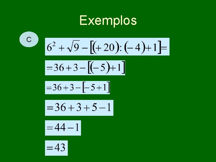 Exemplos C 