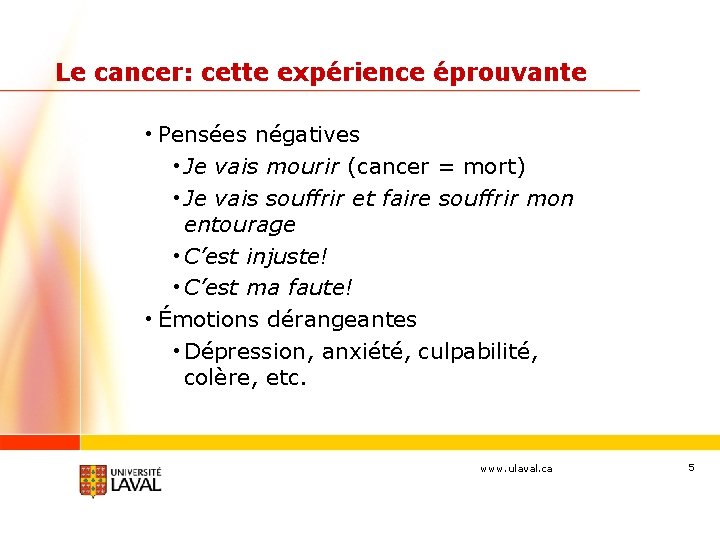 Le cancer: cette expérience éprouvante • Pensées négatives • Je vais mourir (cancer =