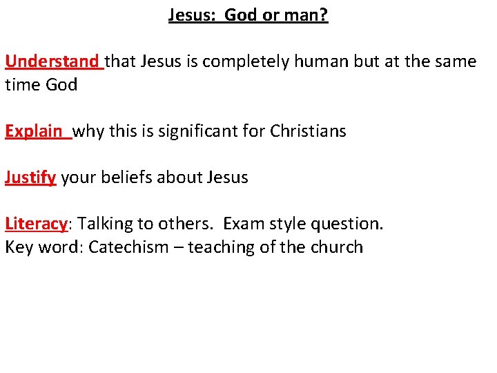 Jesus: God or man? Understand that Jesus is completely human but at the same