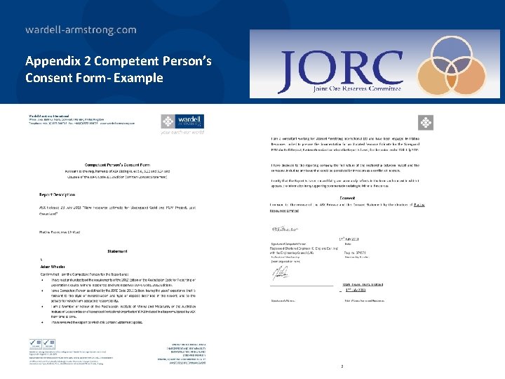 Appendix 2 Competent Person’s Consent Form- Example 