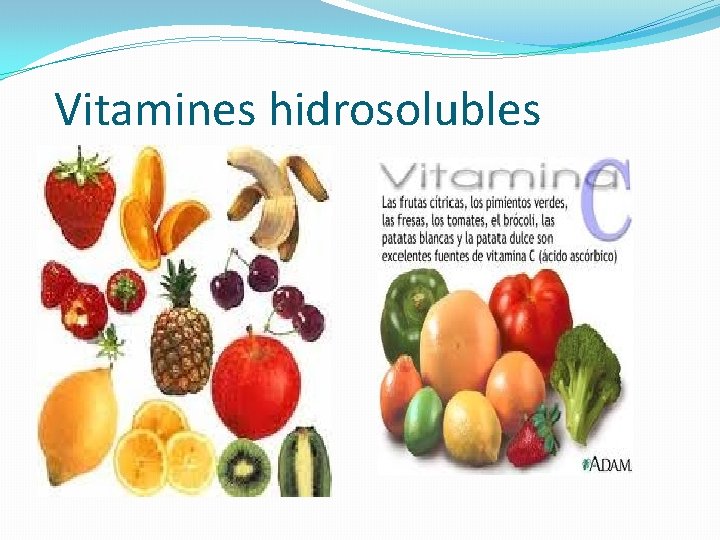 Vitamines hidrosolubles 