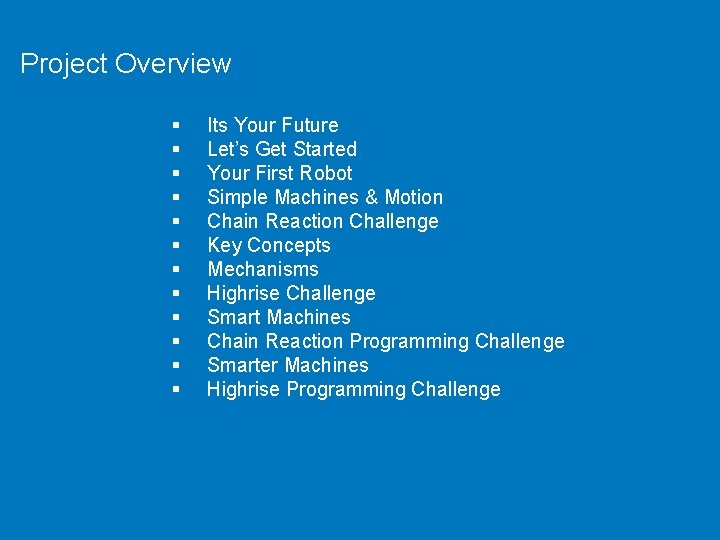 VEX IQ Curriculum Its Your Future Lesson 01