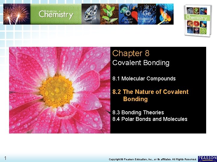 8. 2 The Nature of Covalent Bonding > Chapter 8 Covalent Bonding 8. 1