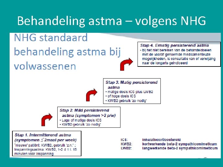 Behandeling astma – volgens NHG 