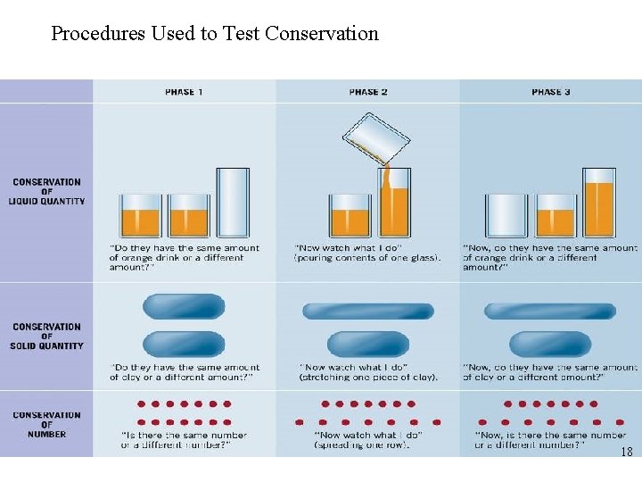 Procedures Used to Test Conservation 18 