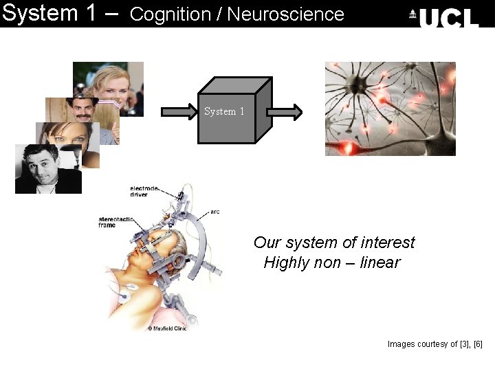 System 1 – Cognition / Neuroscience System 1 Our system of interest Highly non