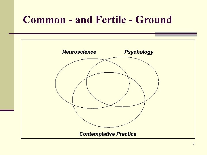 Common - and Fertile - Ground Neuroscience Psychology Contemplative Practice 7 