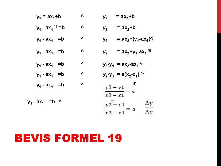  y 1 = ax 1+b ^ y 2 = ax 2+b y 1