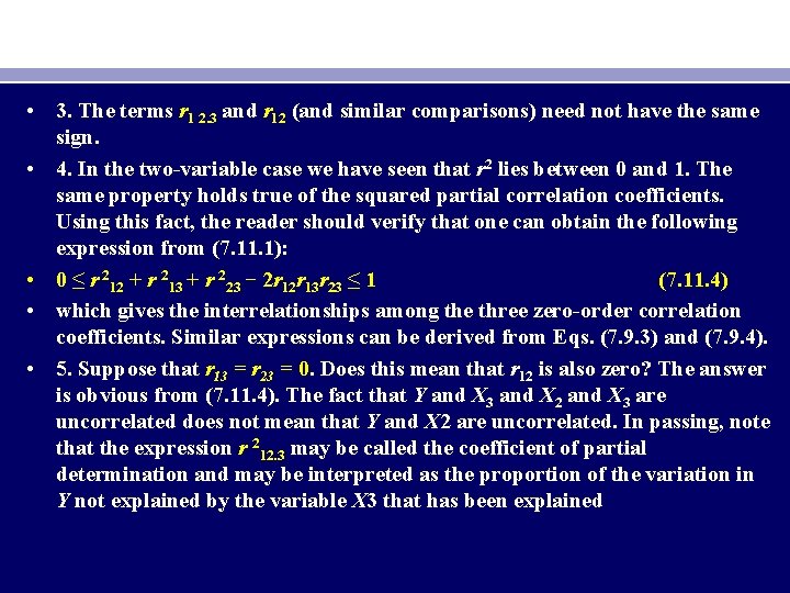  • 3. The terms r 1 2. 3 and r 12 (and similar