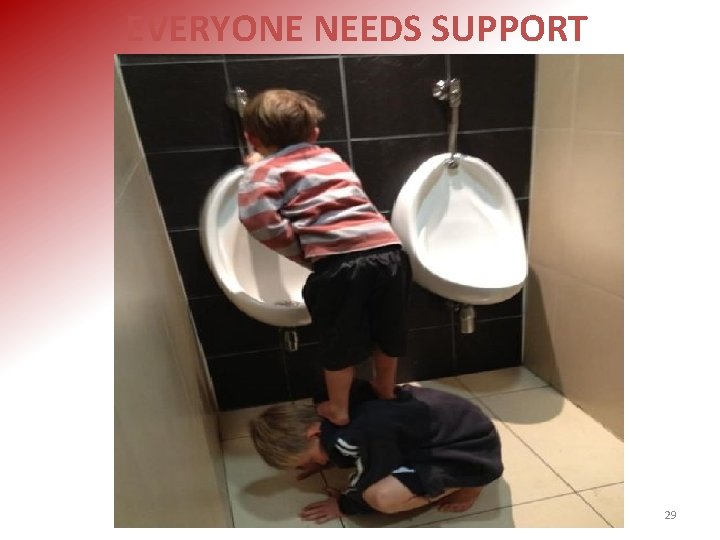 EVERYONE NEEDS SUPPORT 29 