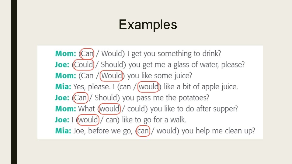 Examples 