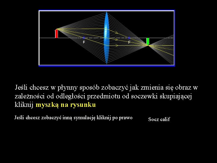 Jeśli chcesz w płynny sposób zobaczyć jak zmienia się obraz w zależności od odległości