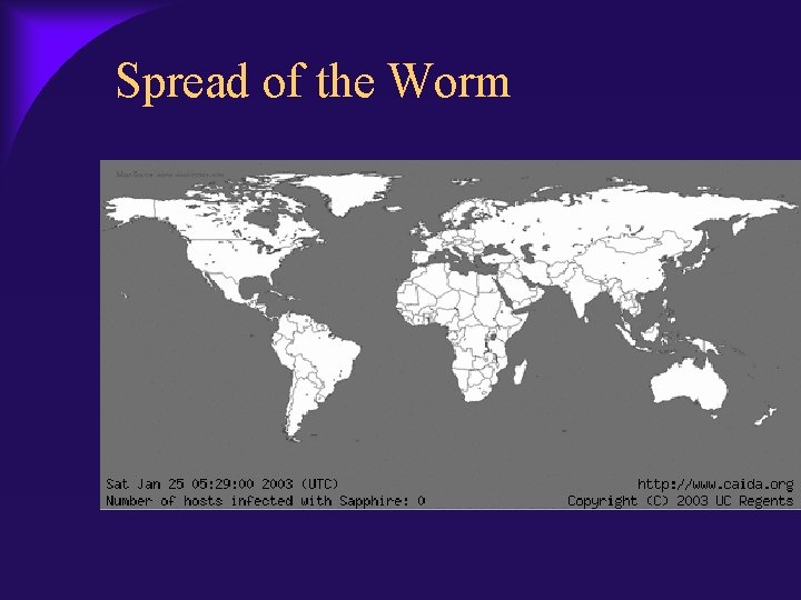 Spread of the Worm 