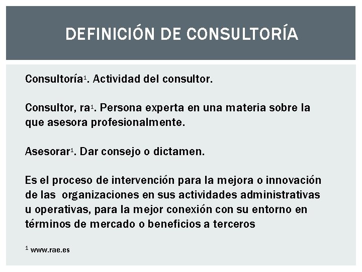 VALUACIN DE LOS SERVICIOS DE CONSULTORA TPICOS Tipos