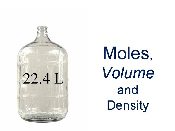 Moles, 22. 4 L Volume and Density 