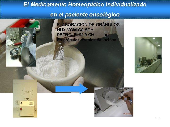 El Medicamento Homeopático Individualizado en el paciente oncológico ELABORACIÓN DE GRÁNULOS NUX VOMICA 9 El Medicamento Homeopático Individualizado en el paciente oncológico ELABORACIÓN DE GRÁNULOS NUX VOMICA 9