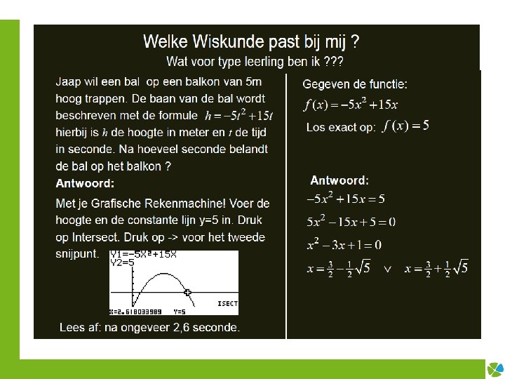  Wat wil ik - Wat kan ik 