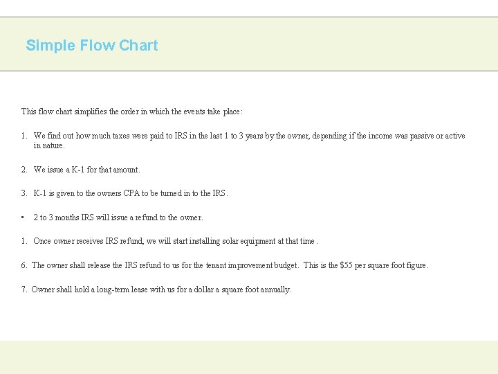 Simple Flow Chart This flow chart simplifies the order in which the events take