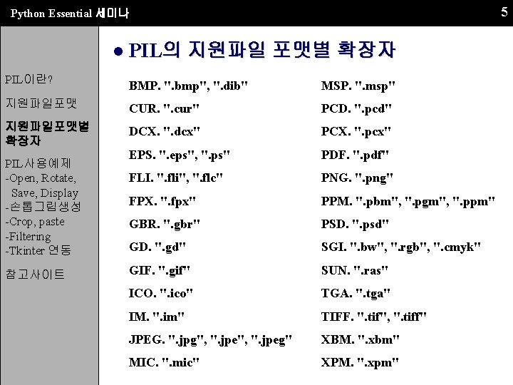 1 Python Essential 01 5 9 Python Essential