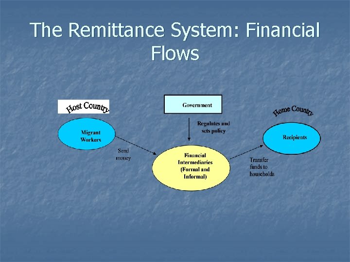 The Remittance System: Financial Flows 