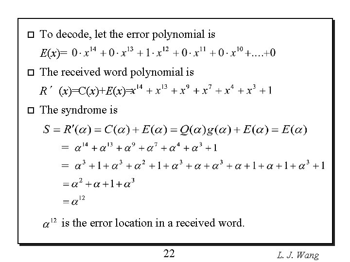 Introduction To Reedsolomon Coding Part I 1 L