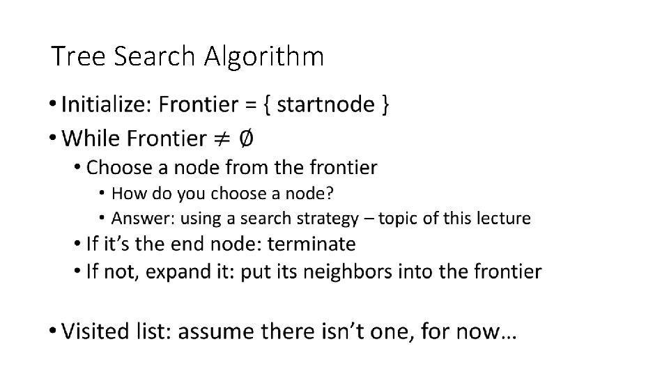 Tree Search Algorithm • 