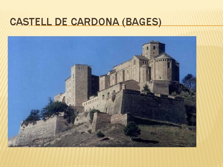 CASTELL DE CARDONA (BAGES) 