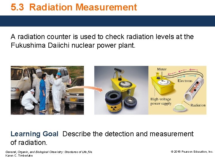 5. 3 Radiation Measurement A radiation counter is used to check radiation levels at