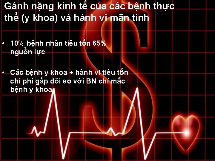 Gánh nặng kinh tế của các bệnh thực thể (y khoa) và hành vi