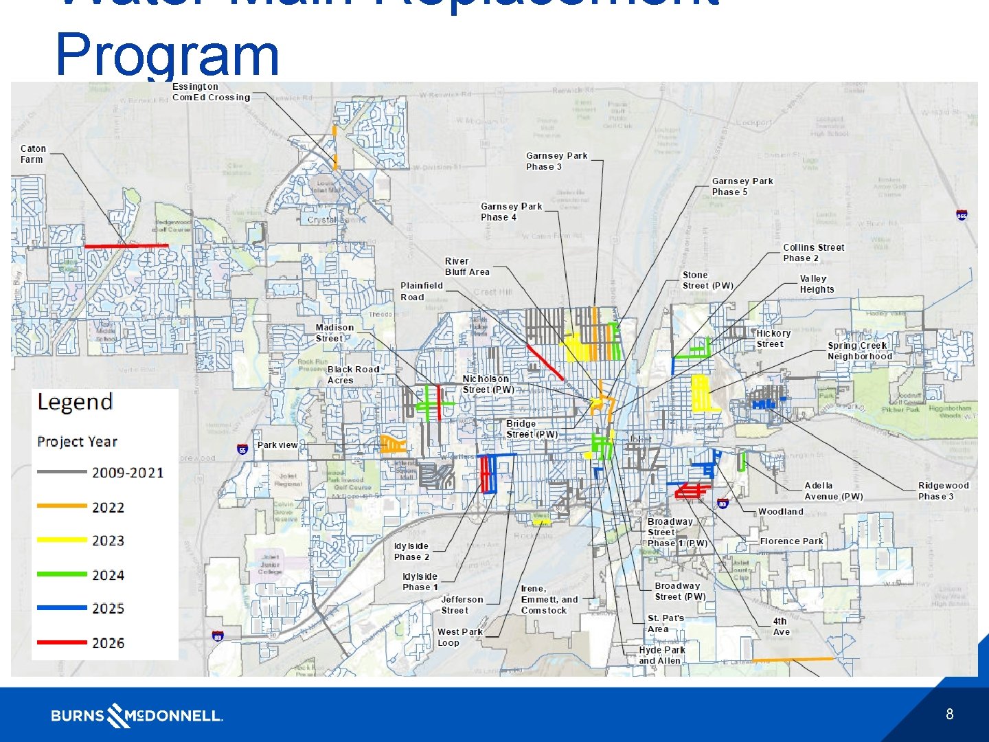 Water Main Replacement Program 8 