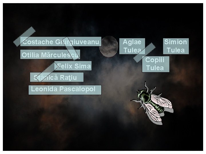 Costache Giurgiuveanu Otilia Mărculescu Felix Sima Stănică Raţiu Leonida Pascalopol Aglae Tulea Simion Tulea