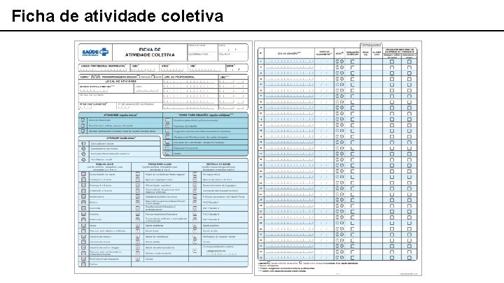 Ficha de atividade coletiva 