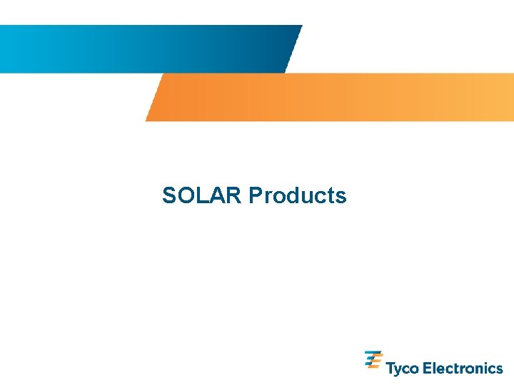 SOLAR Products 