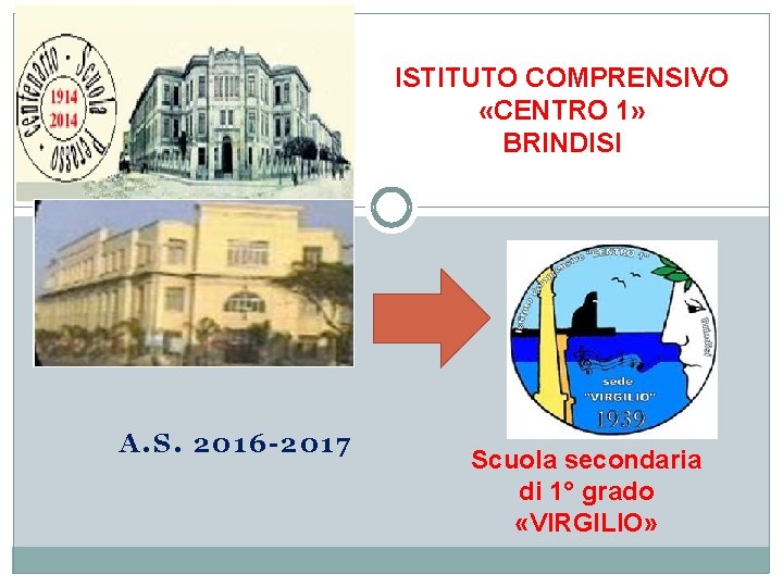 ISTITUTO COMPRENSIVO «CENTRO 1» BRINDISI A. S. 2016 -2017 Scuola secondaria di 1° grado